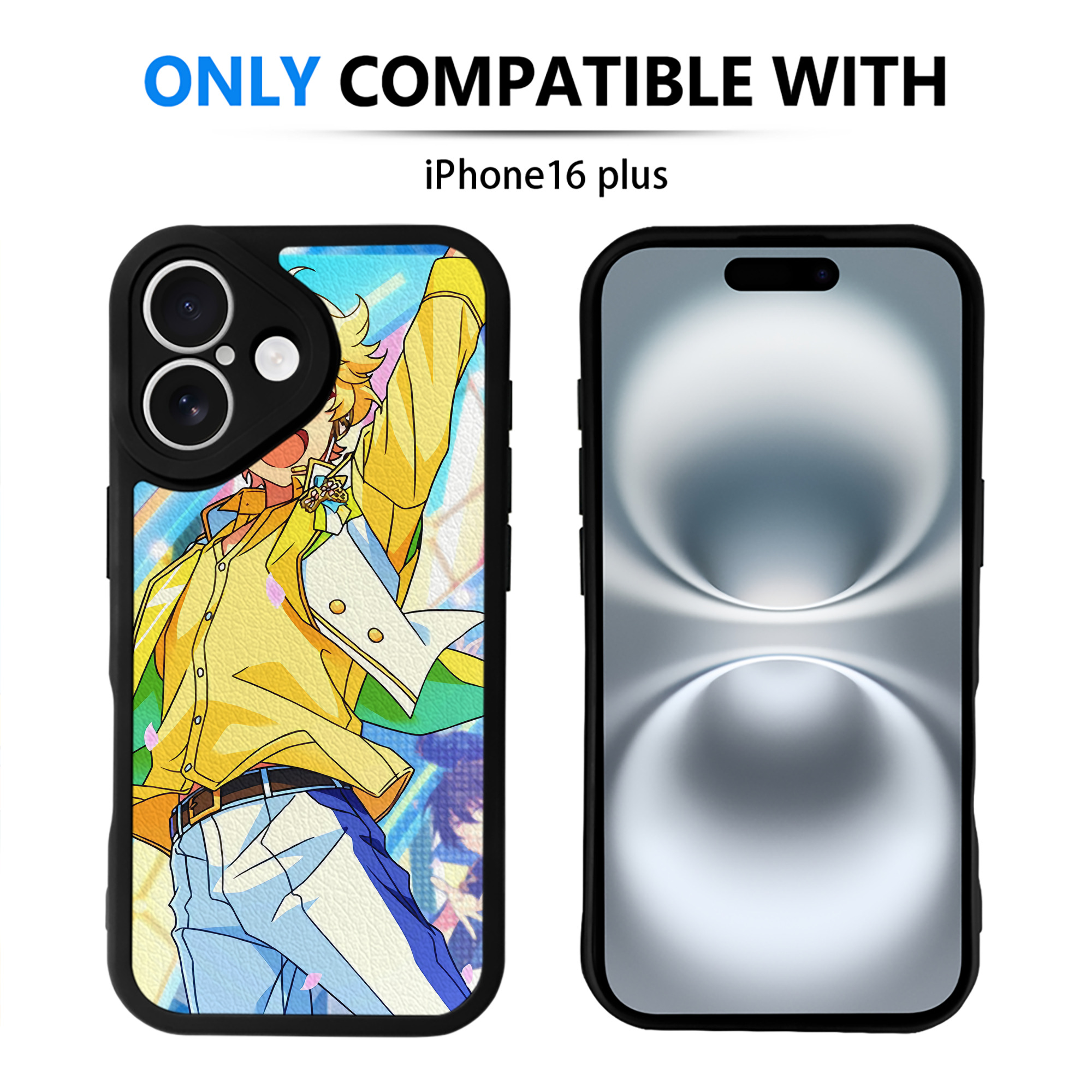 （画像用） あんさんぶるスターズ! Ensemble Stars 【iPhone 16シリーズ対応】シリコンスマホケース（レザー調） 材質：シリコン